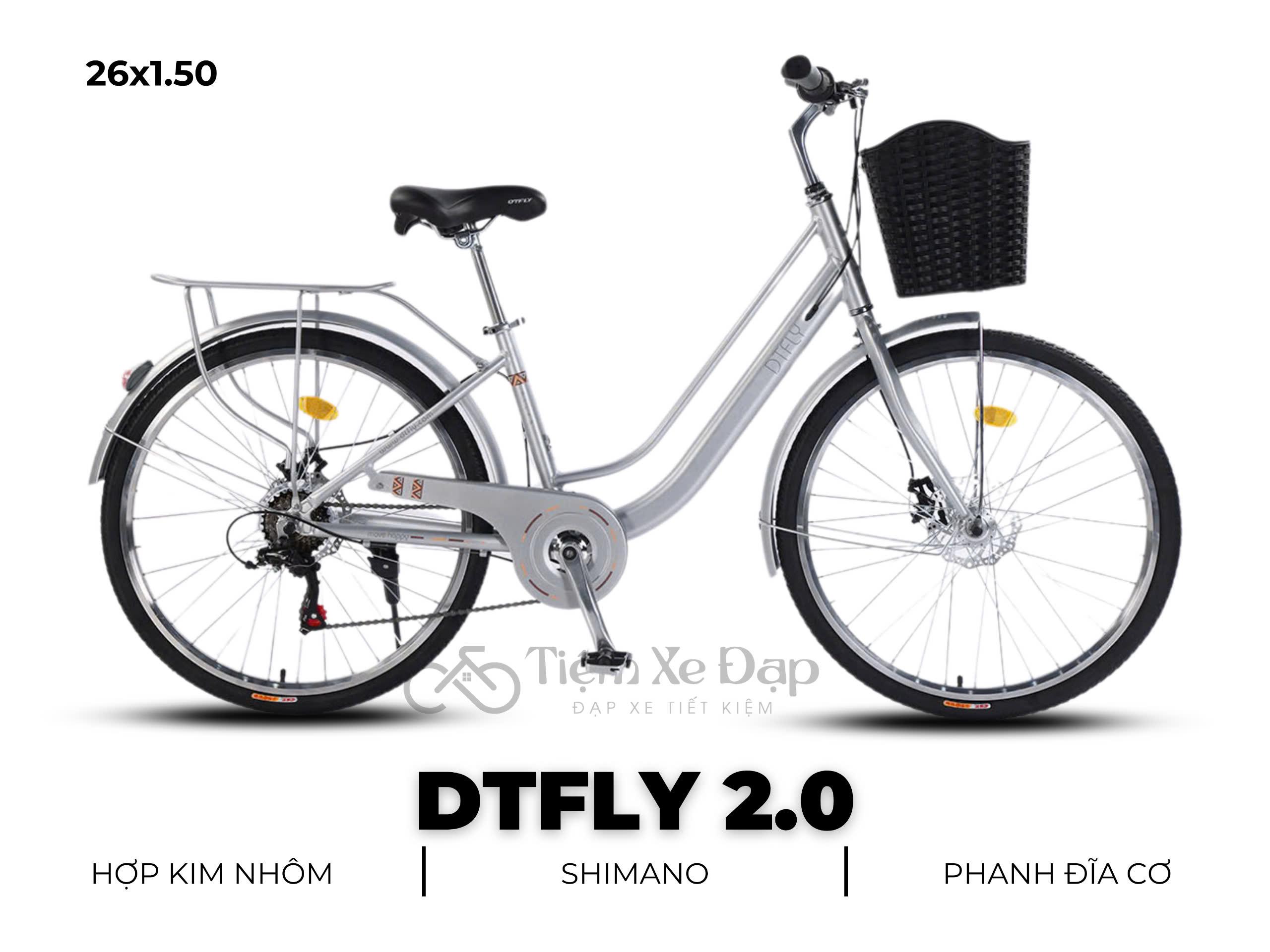 DTFLY 2.0 Xe đạp nữ - Xe đạp phổ thông - Khung nhôm, Shimano Revoshift