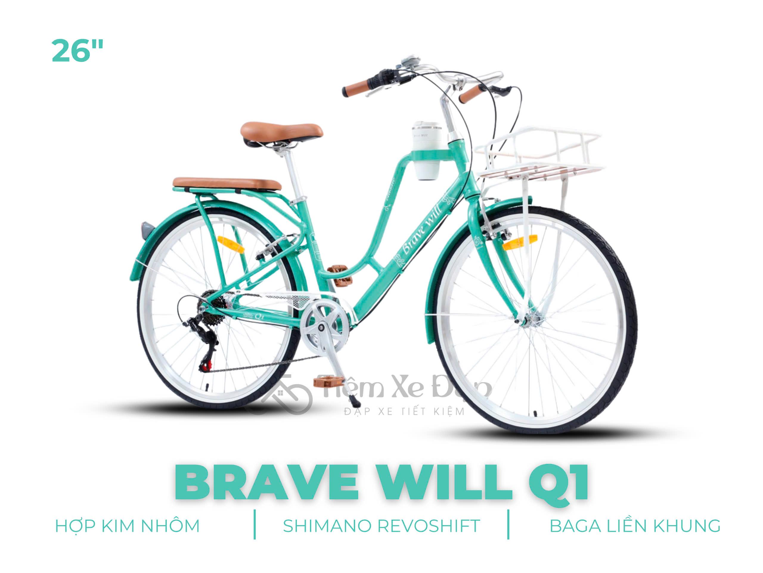 BRAVE WILL Q1 26 Inch - Xe Đạp Nữ