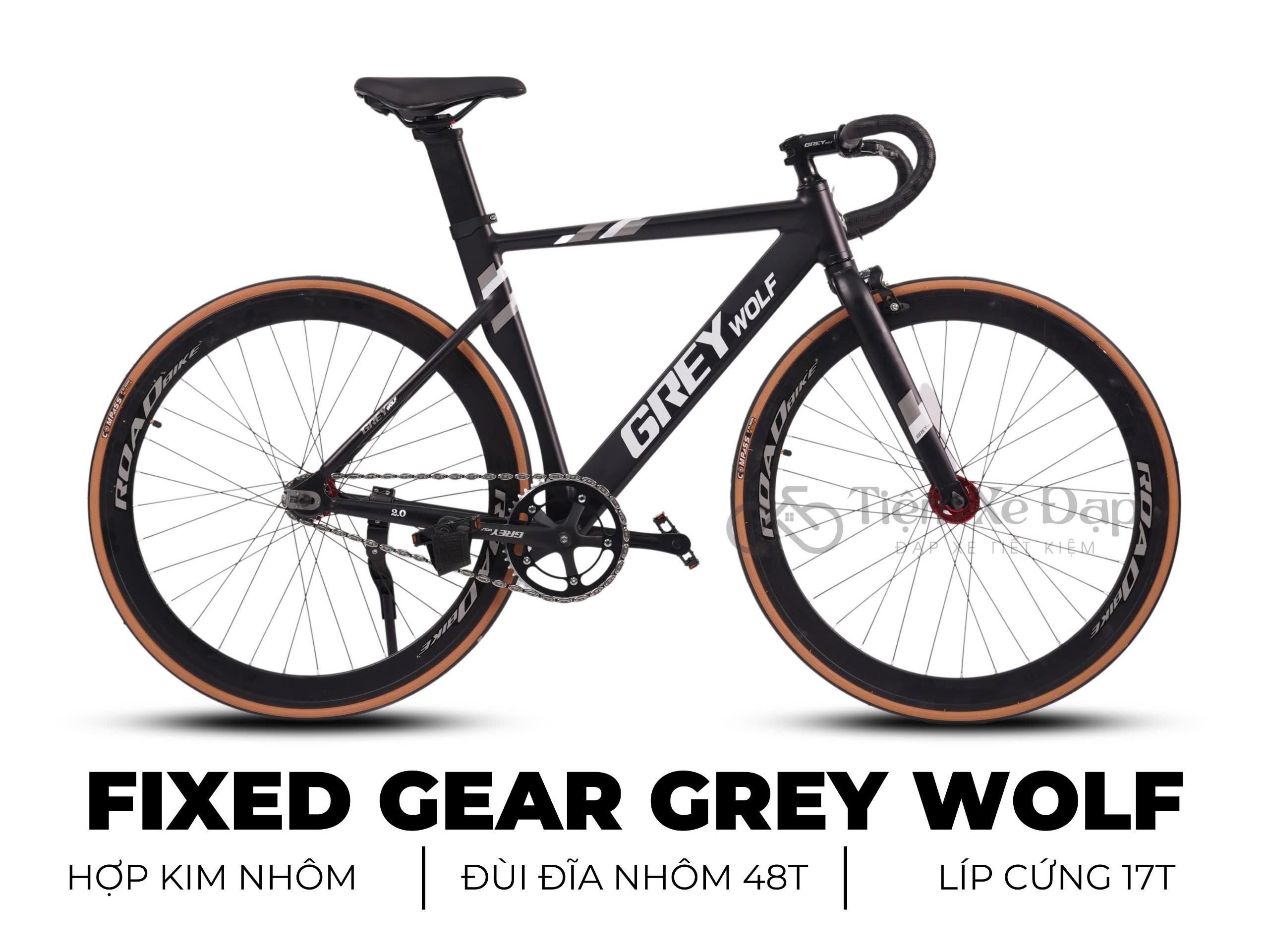 GREY Wolf Xe Đạp Fixed Gear